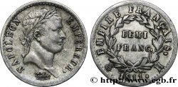 Demi-franc Napoléon Ier tête laurée, Empire français 1811 La Rochelle F.178/25 AU50