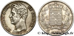 1 franc Charles X, matrice du revers à cinq feuilles 1828 Paris F.207/37
