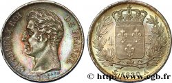 1 franc Charles X, matrice du revers à quatre feuilles 1830 Paris F.207A/26 SPL64