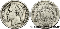 2 francs Napoléon III, tête laurée 1866 Bordeaux F.263/4