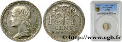 Concours de 100 francs, essai de Guilbert, petit module en maillechort 1929 VG.5219 var.