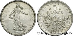 5 francs Semeuse, argent 1961 Paris F.340/5