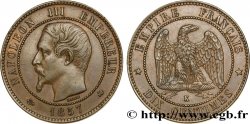 Dix centimes Napoléon III, tête nue 1857 Bordeaux F.133/44