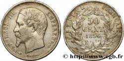 50 centimes Napoléon III, tête nue 1856 Paris F.187/4