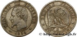 Un centime Napoléon III, tête nue 1854 Strasbourg F.102/11