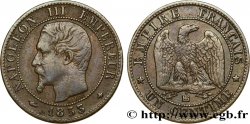 Un centime Napoléon III, tête nue 1853 Strasbourg F.102/3