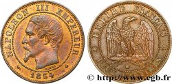 Deux centimes Napoléon III, tête nue 1854 Strasbourg F.107/11