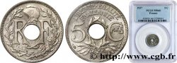 5 centimes Lindauer, petit module 1937 Paris F.122/20