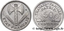 50 centimes Francisque, lourde 1942  F.195/3
