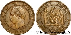 Dix centimes Napoléon III, tête nue 1854 Lille F.133/18
