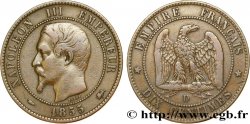 Dix centimes Napoléon III, tête nue 1855 Lyon F.133/25