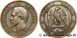 Dix centimes Napoléon III, tête nue 1856 Marseille F.133/39