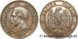Dix centimes Napoléon III, tête nue 1857 Paris F.133/41