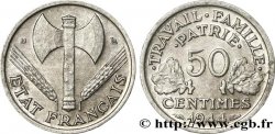 50 centimes Francisque, légère 1944 Beaumont-Le-Roger F.196/5