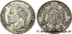 5 francs Napoléon III, tête laurée 1868 Paris F.331/12