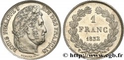 1 franc Louis-Philippe, couronne de chêne 1832 Lille F.210/13 EBC60