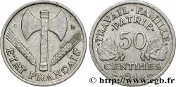 50 centimes Francisque, légère 1944 Castelsarrasin F.196/5
