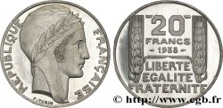 Préparation de la 20 francs Pétain, type Turin, essai en aluminium, tranche lisse, 5 g 1938 Paris GEM.200  7 SC64