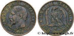 Cinq centimes Napoléon III, tête nue 1853 Lille F.116/7