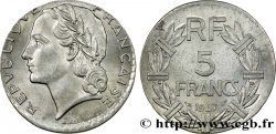 5 francs Lavrillier en aluminium, fauté de frappe 1947 Paris F.339/9 var. EBC55