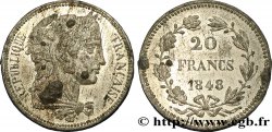Concours de 20 francs, essai de Gayrard, premier concours 1848 Paris VG.3025 var