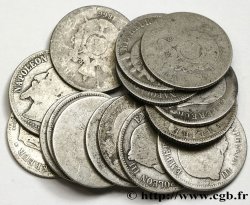 Lot de 15 pièces de 1 franc Napoléon III, tête laurée n.d. Paris F.215/-