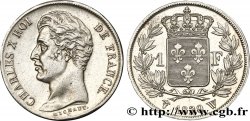1 franc Charles X, matrice du revers à quatre feuilles 1829 Lille F.207A/25