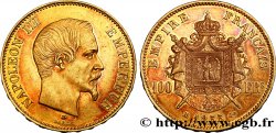 100 francs or Napoléon III, tête nue 1855 Strasbourg F.550/2 MBC48