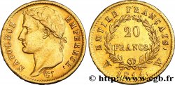 20 francs or Napoléon tête laurée, Empire français 1814 Lille F.516/42