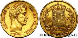 40 francs or Charles X, 2e type 1830 Marseille F.544/6 MBC45