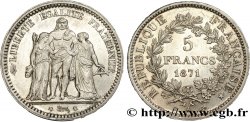 5 francs Hercule, dite “Camélinat” 1871 Paris F.334/3 EBC60