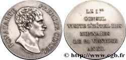 Monnaie de visite, module de 5 francs, pour la visite de Bonaparte à l’hôtel des Monnaies de Paris 1803 Paris VG.1203