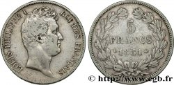 5 francs type Tiolier avec le I, tranche en creux 1831 Bordeaux F.317/1 BC30