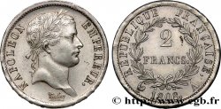 2 francs Napoléon Ier tête laurée, République française 1808 Paris F.254/4