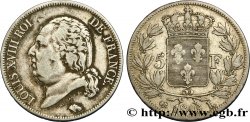 5 francs Louis XVIII, tête nue 1816 Bayonne F.309/8