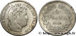 1 franc Louis-Philippe, couronne de chêne 1840 Lille F.210/79