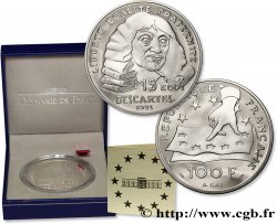 Belle Épreuve 15 écus / 100 francs Descartes 1991 Paris F5.2001 1 FDC
