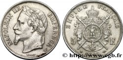 5 francs Napoléon III, tête laurée 1868 Strasbourg F.331/13 TB35