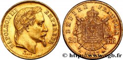 20 francs or Napoléon III, tête laurée 1867 Paris F.532/15