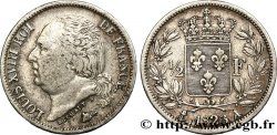 1/2 franc Louis XVIII 1823 Paris F.179/34