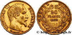 20 francs or Napoléon III, tête nue 1859 Strasbourg F.531/16