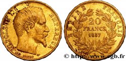 20 francs or Napoléon III, tête nue 1857 Paris F.531/12