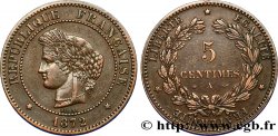 5 centimes Cérès 1872 Paris F.118/4 TTB45