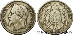2 francs Napoléon III, tête laurée 1867 Strasbourg F.263/6 TB15