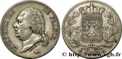 5 francs Louis XVIII, tête nue 1822 Paris F.309/68