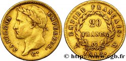 20 francs or Napoléon, tête laurée, Empire français 1812 Lille F.516/29