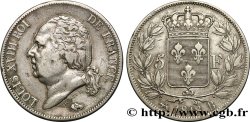 5 francs Louis XVIII, tête nue 1818 Rouen F.309/29