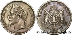5 francs Napoléon III, tête laurée 1862 Paris F.331/3