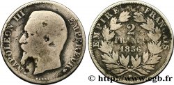 2 francs Napoléon III, tête nue, petit BB 1856 Strasbourg F.262/7
