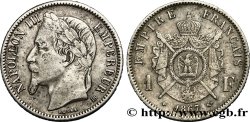 1 franc Napoléon III, tête laurée, grand BB 1867 Strasbourg F.215/8